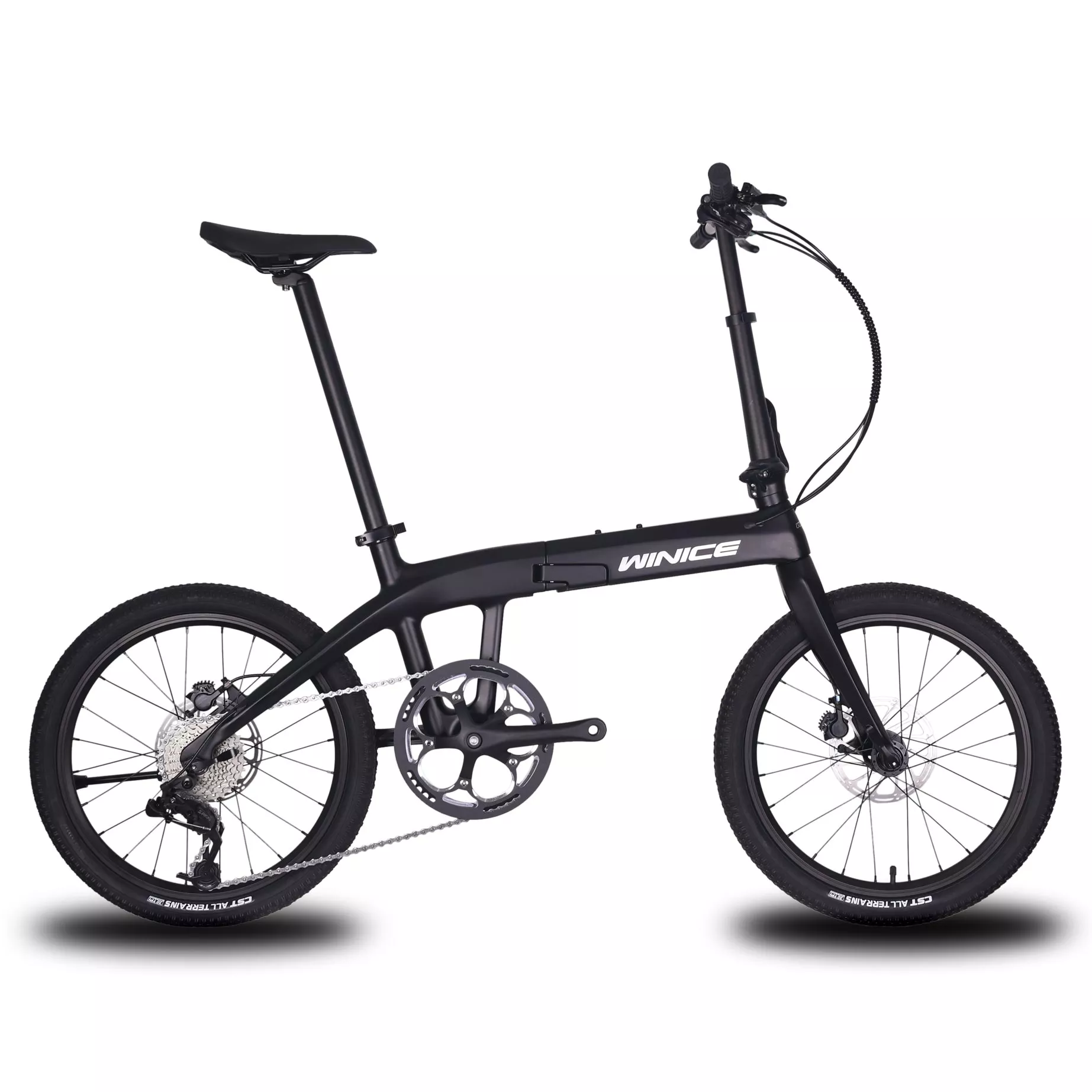 WINICE“极光”速瑞达版20寸碳纤维折叠车