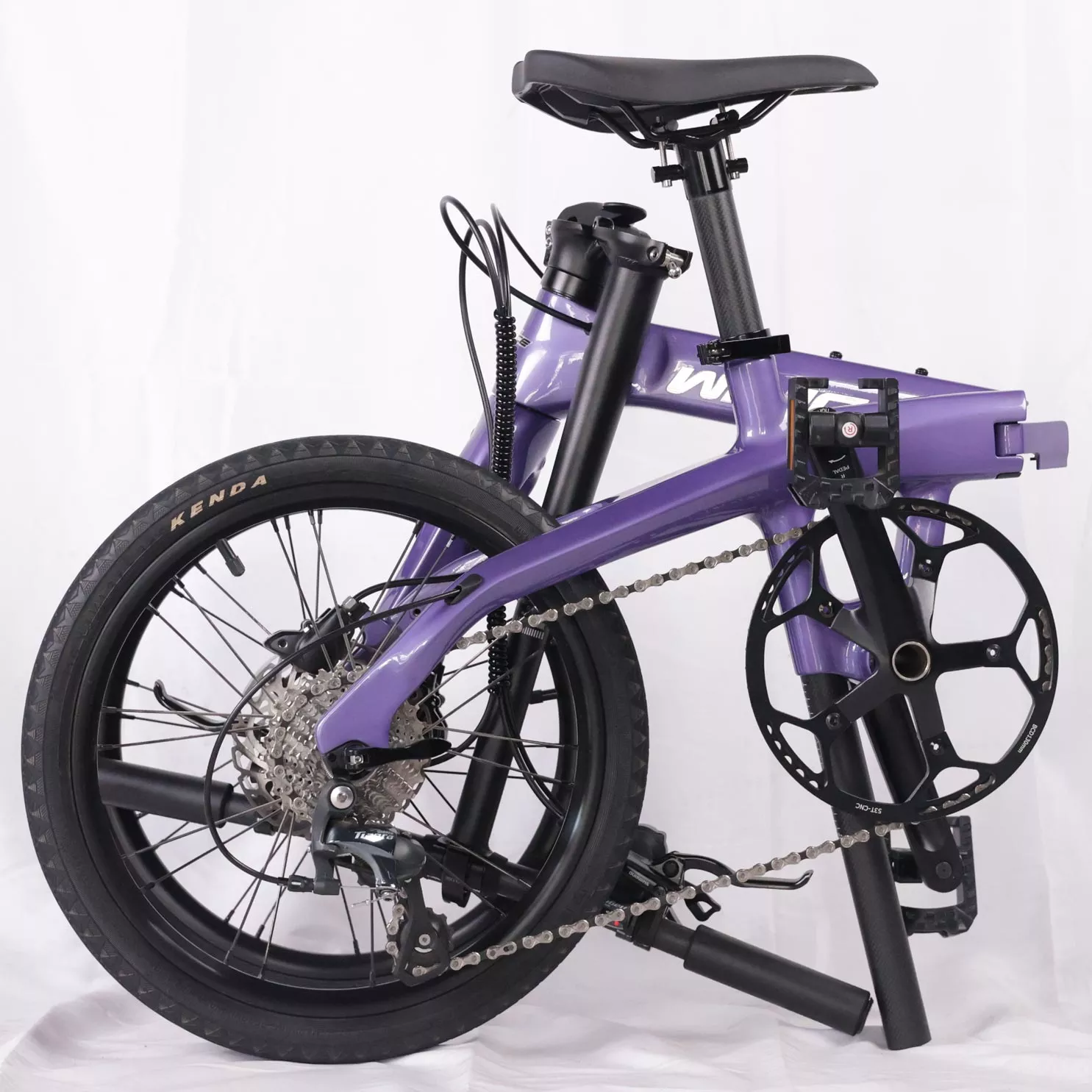 WINICE“精灵”禧玛诺版碳纤维16寸折叠车 - 图片 4